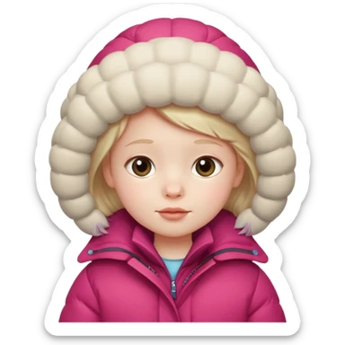Kid in puffy winter coat











 sticker