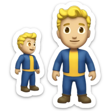Vault boy fallout sticker
