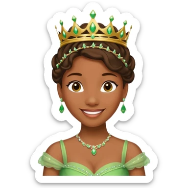 tạo cho tôi emoji công chúa tianna sticker