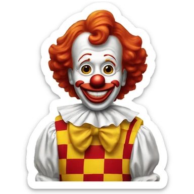 Ronald McDonald clown  sticker