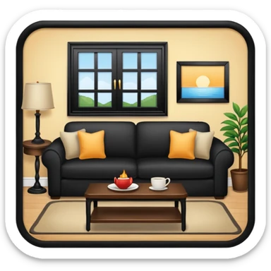 living room sticker