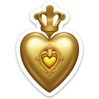 gold sacred heart sticker