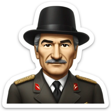 mustafa kemal ataturk father of turks sticker