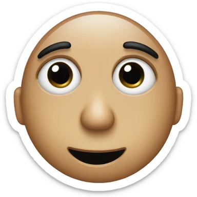 face with huge dark eye bags sticker