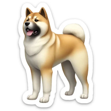 Akita Dog Breed Full Body sticker