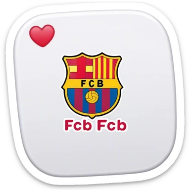 Quiero un sticker que diga FCB  sticker