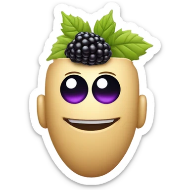 Blackberry blinking sticker