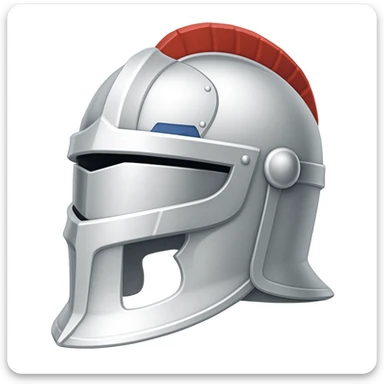 Make the helmet a much lighter silver and remove any gold parts. The original style is emoji style, but since emoji style does not support editing, please keep the look consistent with emoji style while making these changes. sticker