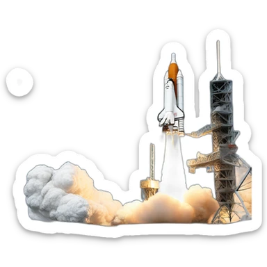 NASA SLS rocket sticker