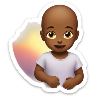 Baby in a sunrise sticker