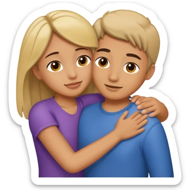 A hug with my life sticker