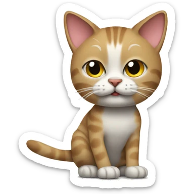 cat doing the griddy sticker