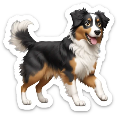 Australian Shepard dancing  sticker