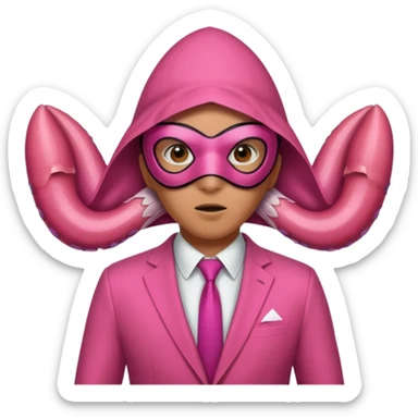 squid game pink suit triangle sticker