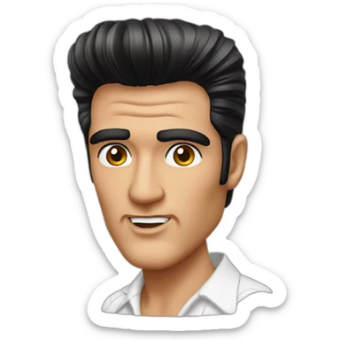 Elvis with Botox  sticker