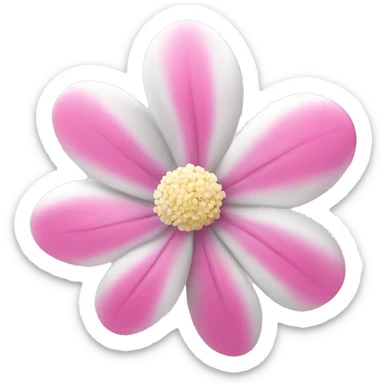 Pink and white beach flower. sticker