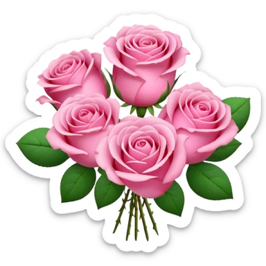 Um buque rosa paty sticker