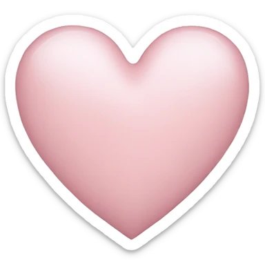 Light pink heart sticker