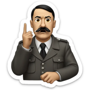 Hitler smoke sticker