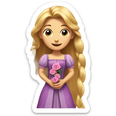 Rapunzel florero sticker