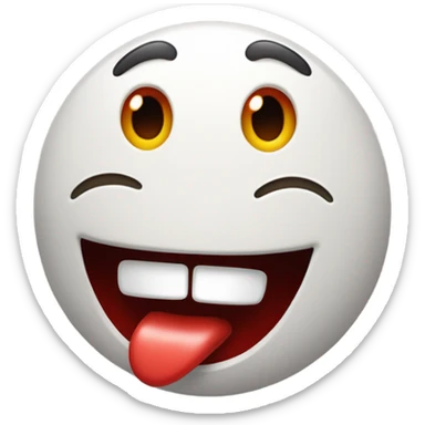 emoji with tongue sticking out  sticker