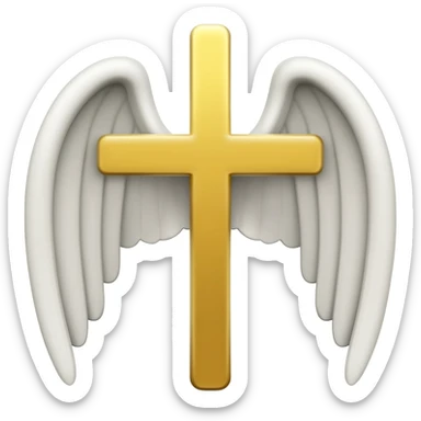 virtue catholic emblem wings sticker
