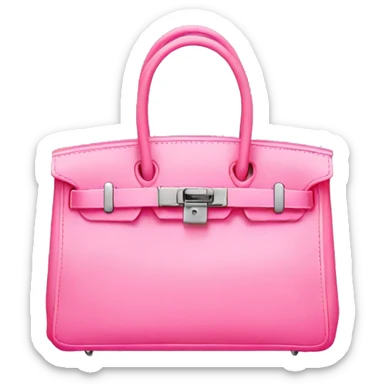 Birkin bag pink sticker