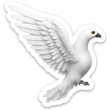 Left side white wing sticker