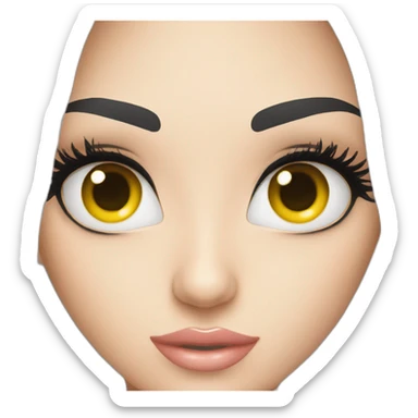 Eyelash extensions  sticker