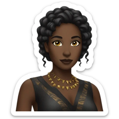 Beautiful Black panther woman sticker