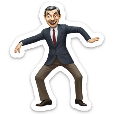 MR Bean dancing sticker