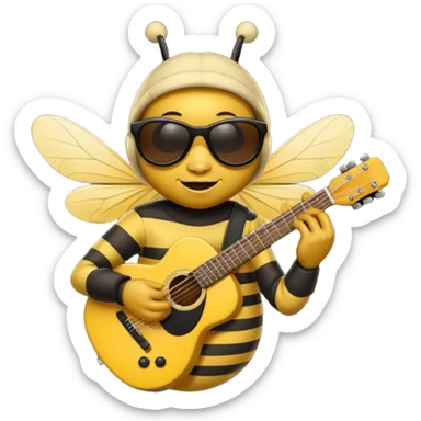 Musician Bee sticker