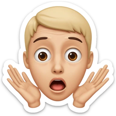 Tokat yiyen kişi sticker