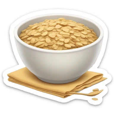 Oats bowl sticker