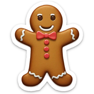 Gingerbread cookie sticker