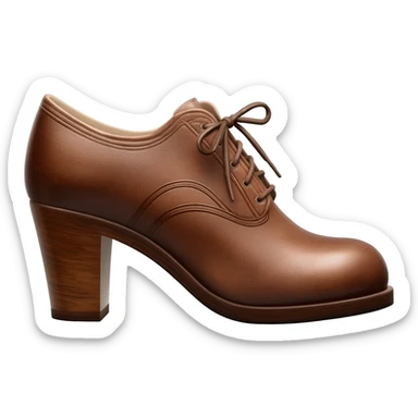 1950s sideways saddle shoe sticker