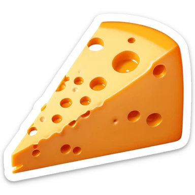 1 slice of cheddar cheese sticker