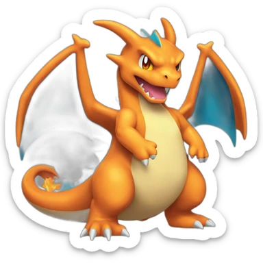 Charizard mega x sticker