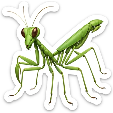 praying mantis sticker