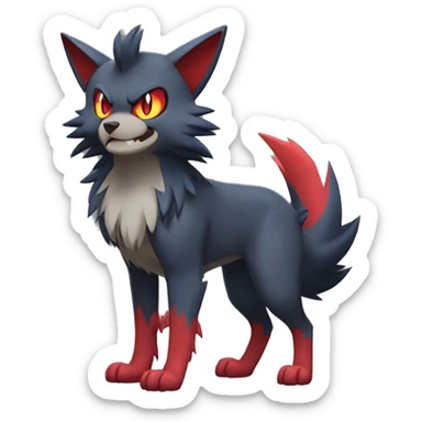 Litten-Zoroark-Mightyena-Zorua full body sticker