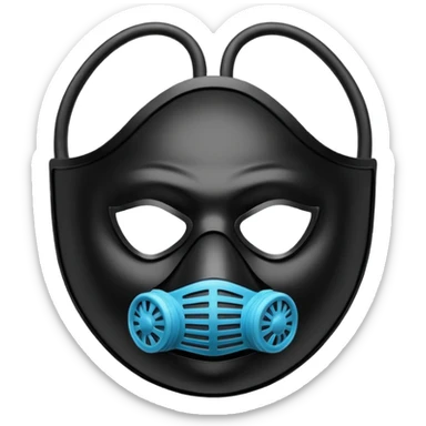 Fart mask sticker