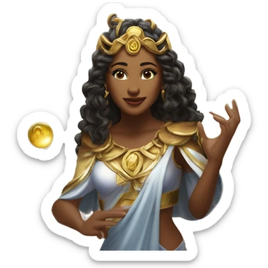 (Technomancy Tuitorial @ https://youtu.be/SgQQU_Szm1A?si=L9Fu0e7bzgv7XrSN) Technomancy Divine Magical Divine Goddess sticker