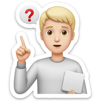 holding a stupid sign and pointing up sticker