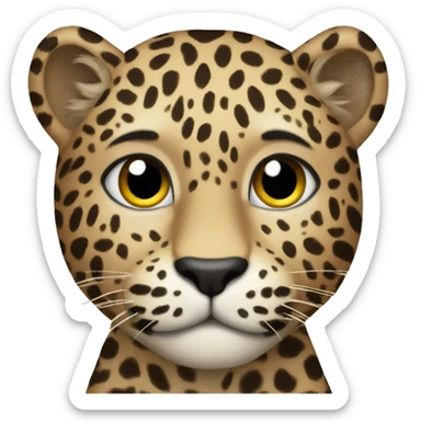 leopard  sticker