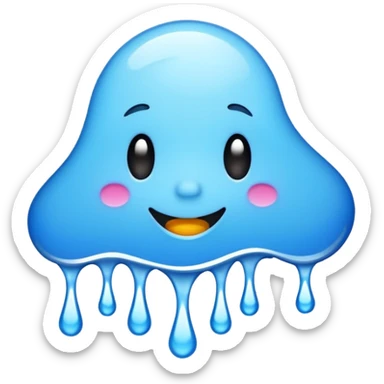 spell out the word "wavy" in a blue graffiti font sticker