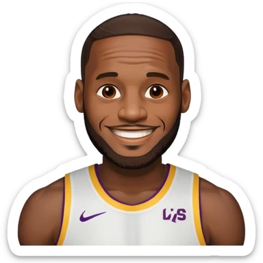 Zesty LeBron James sticker