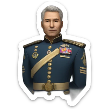 STAR CITIZEN ADMIRAL IN CEREMONY UNIFORM sticker