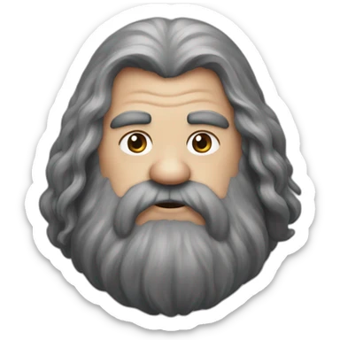rubeus hagrid face sticker