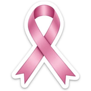 Breast cancer emoji sticker
