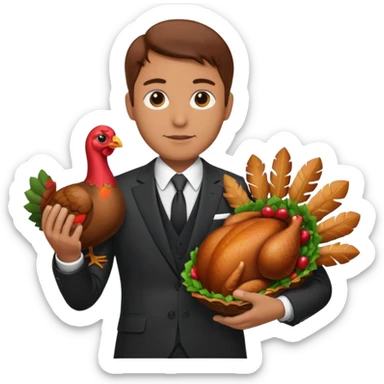 Turkey and a bank building   sticker